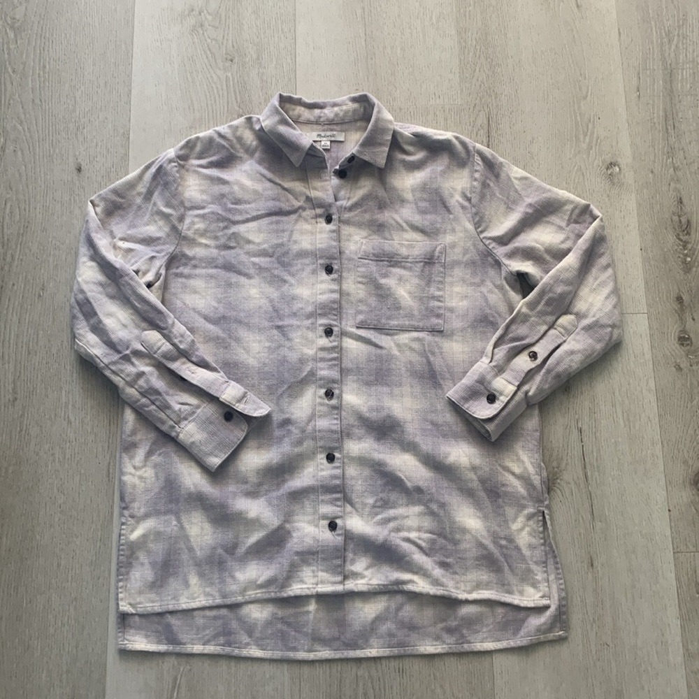 Madewell Womens Flannel‎ Oversized Ex-Boyfriend Shirt